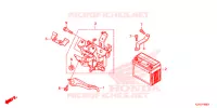 BATTERIE pour Honda CLICK 125 I Idling Stop Casted Wheels de 2014