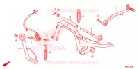 BEQUILLE CENTRALE   PEDALE DE FREIN pour Honda CLICK 125 I Idling Stop Casted Wheels de 2016