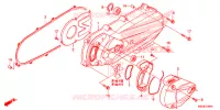 COUVERCLE GAUCHE pour Honda CLICK 125 I Idling Stop Casted Wheels de 2016