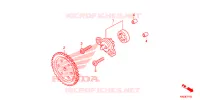 POMPE A HUILE pour Honda CLICK 125 I Idling Stop Casted Wheels de 2016