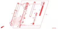 FOURCHE pour Honda CLICK 125 I TUNE UP de 2014