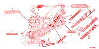 AUTOCOLLANTS pour Honda ZOOMER 110 X de 2020