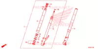 FOURCHE pour Honda ZOOMER 110 X de 2020