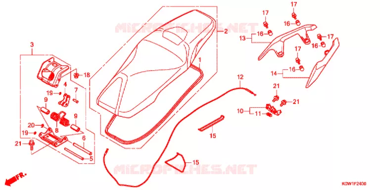 SELLE Honda SCOOTER 150 ADV 2021  ADV150AL_J