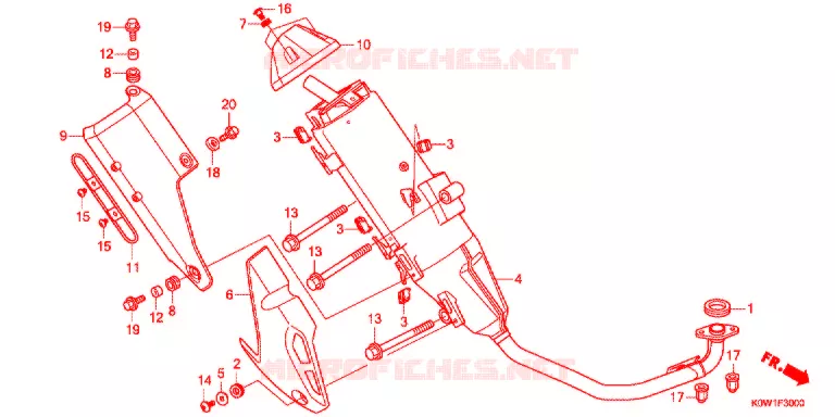 SILENCIEUX D'ECHAPPEMENT Honda SCOOTER 150 ADV 2020  ADV150AL_J