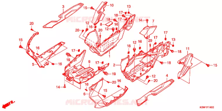 MARCHE PIEDS Honda SCOOTER 150 ADV 2022  ADV150AL_J