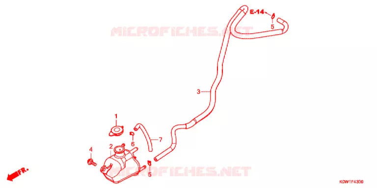 VASE D'EXPANSION Honda SCOOTER 150 ADV 2022  ADV150AL_J