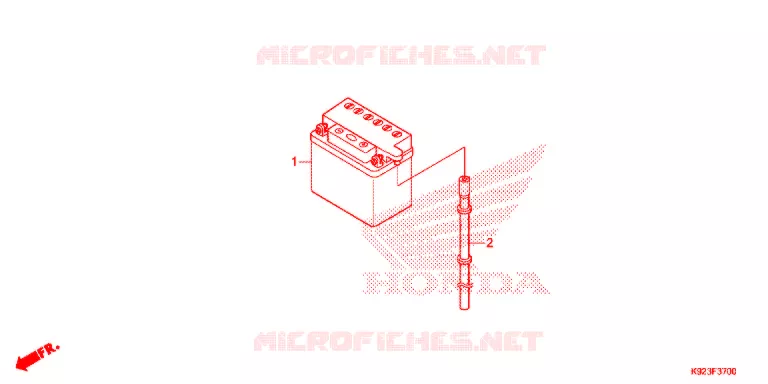 BATTERIE Honda MOTO 110 WAVE 2019  AFS110SPJ