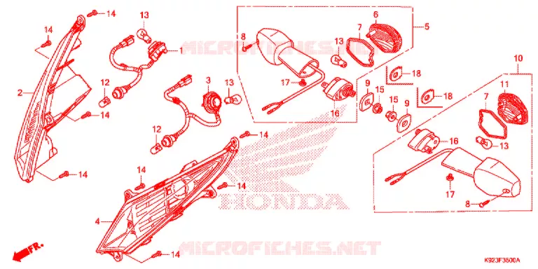 CLIGNOTANT Honda MOTO 110 WAVE 2021  AFS110SPJ