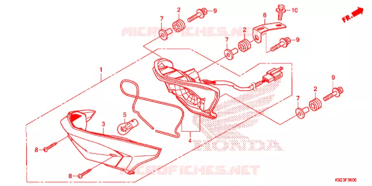 FEU ARRIERE Honda MOTO 110 WAVE 2021  AFS110SPK