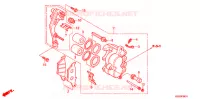 ETRIER DE FREIN AVANT pour Honda BIZ 125 PARTIDA ELÉTRICA, RODAS FUNDIDAS de 2009