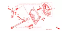 FLASQUE   MACHOIRES DE FREIN ARRIERE pour Honda BIZ 125 PARTIDA ELÉTRICA, RODAS FUNDIDAS de 2009