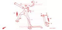 BEQUILLE pour Honda BIZ 125 ARRANQUE ELÉCTRICO de 2009