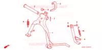 BEQUILLE pour Honda BIZ 125 ARRANQUE ELÉCTRICO de 2010