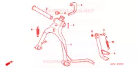 BEQUILLE pour Honda BIZ 125 ARRANQUE ELÉCTRICO de 2010