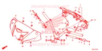 GUIDON   CARENAGE pour Honda BIZ 125 FREIO DIANTEIRO DISCO de 2019