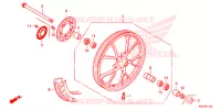 ROUE AVANT pour Honda SUPER CUB 125 ABS de 2020