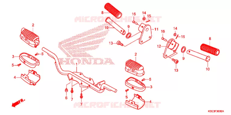 REPOSE PIED Honda MOTO 125 CUB 2019  C125AL