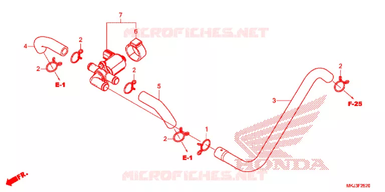 VALVE DE COMMANDE D'INJECTION D'AIR Honda MOTO 1000 CB 2020  CB1000RAL
