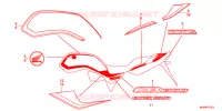 AUTOCOLLANTS (J) pour Honda CB 1300 SUPER FOUR de 2019