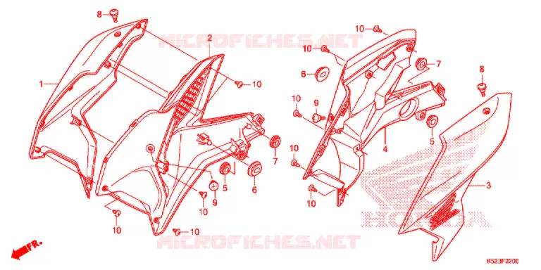 OUIES DE RADIATEUR Honda MOTO 125 CBF 2022  CBF125SJ