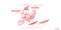 AUTOCOLLANTS pour Honda CB 125 TWISTER 4LA de 2018