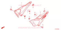 COUVERCLES LATERAUX (1) pour Honda CB1 125 RADIOS RUEADA de 2014