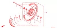 ROUE AVANT (RAYON/FREIN A TAMBOUR) pour Honda CB1 125 RADIOS RUEADA de 2014