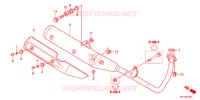 SILENCIEUX D'ECHAPPEMENT (2) pour Honda CB1 125 RADIOS RUEADA de 2014