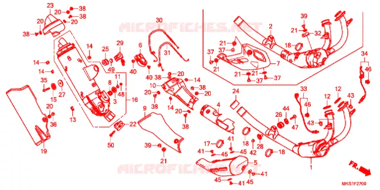 SILENCIEUX D'ECHAPPEMENT Honda MOTO 1100 AFRICA-TWIN 2021  CRF1100A4L