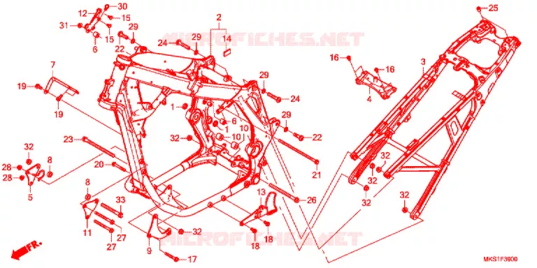 CADRE Honda MOTO 1100 AFRICA-TWIN 2021  CRF1100AL