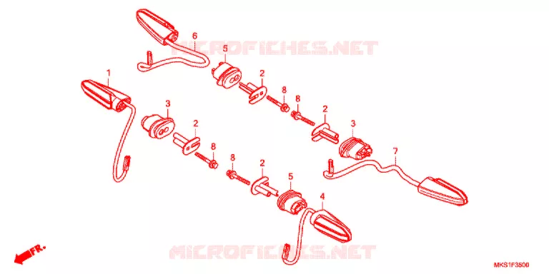 CLIGNOTANT Honda MOTO 1100 AFRICA-TWIN 2020  CRF1100AL4L
