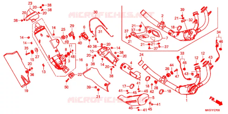 SILENCIEUX D'ECHAPPEMENT Honda MOTO 1100 AFRICA-TWIN 2021  CRF1100DL