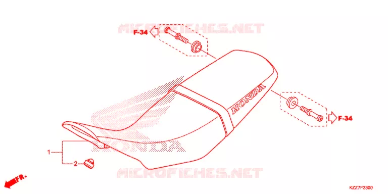 SELLE Honda MOTO 250 CRF 2020  CRF250LAL
