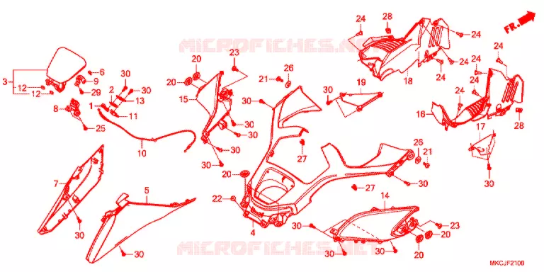 CAPOT Honda MOTO 1800 GOLD-WING 2020  GL1800DAL_J