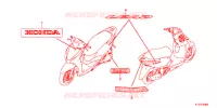 AUTOCOLLANTS pour Honda LEAD 125 de 2020