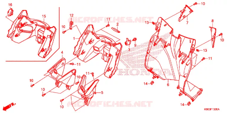 PROTEGE JAMBES Honda SCOOTER 125 ELITE 2017  NSC1255SHH
