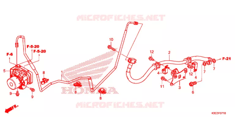 DURITE DE FREIN ARRIERE Honda SCOOTER 250 FORZA 2019  NSS250AL