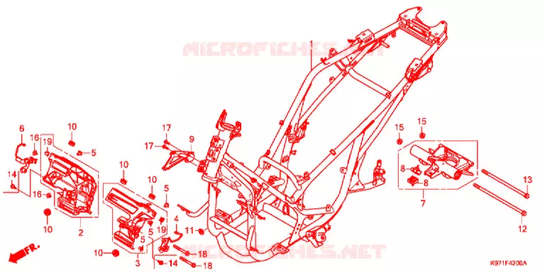 CADRE Honda SCOOTER 150 PCX 2020  WW150AL