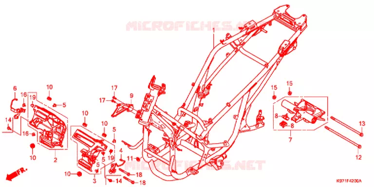 CADRE Honda SCOOTER 150 PCX 2020  WW150L