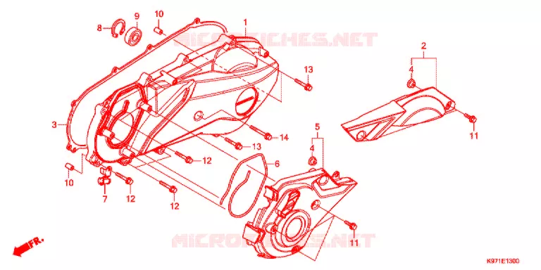 COUVERCLE GAUCHE Honda SCOOTER 150 PCX 2020  WW150L