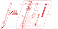 FOURCHE pour Honda WAVE 110 FRENO CON TAMBOR, RUEDAS CON RADIOS de 2018