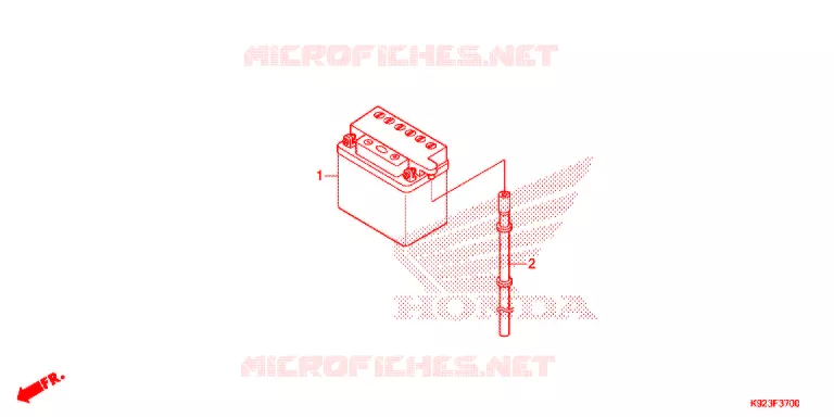 BATTERIE Honda MOTO 110 WAVE 2018  AFS110SPJ