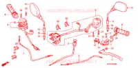 LEVIER DE GUIDON/COMMUTATEUR/CABLE (CBR125R/RS/RW5/RW6/RW8) pour Honda CBR 125 de 2005