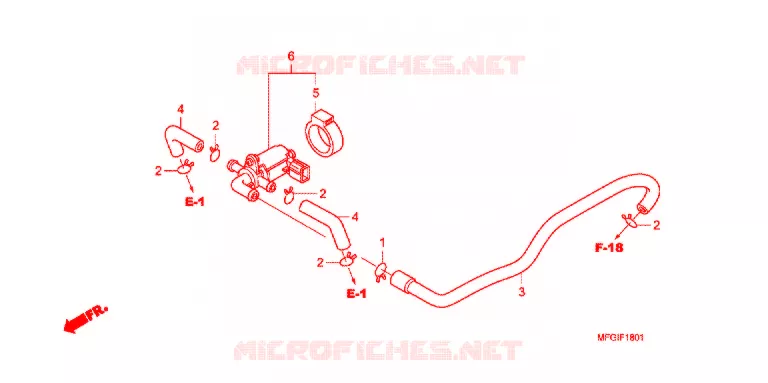 VALVE DE COMMANDE D'INJECTION D'AIR Honda MOTO 600 HORNET 2011  CB600FAB