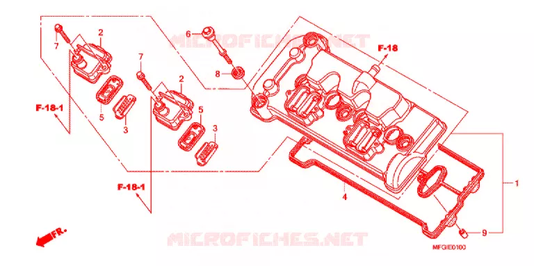 COUVRE CULASSE Honda MOTO 600 HORNET 2011  CB600FAB