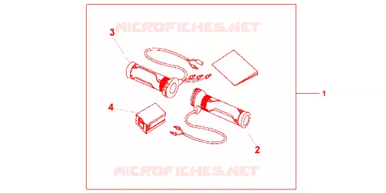 GRIP HEATER(12A-T Honda MOTO 600 HORNET 2011  CB600FAB