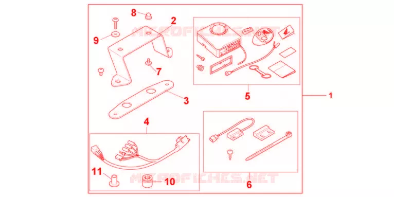 ALARME Honda MOTO 600 HORNET 2011  CB600FAB