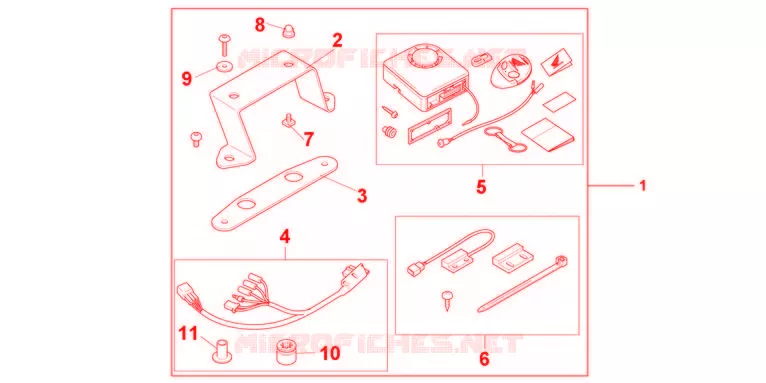 ALARME Honda MOTO 600 HORNET 2011  CB600FB