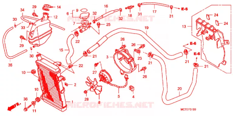 RADIATEUR Honda SCOOTER 600 SILVERWING 2007  FJS600A7